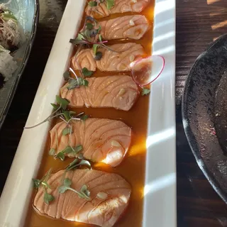 Seared Salmon Yuzu Truffle Carpaccio