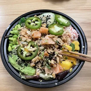 Build Your Own Bowl with salmon