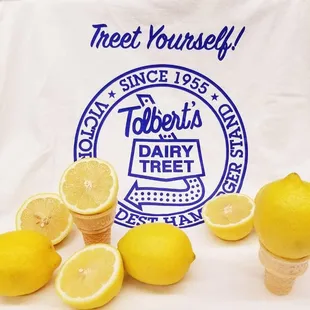 lemons and ice cream cones