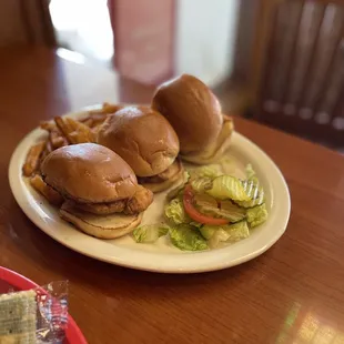 Chicken Fried Chicken or Cheeseburger Sliders