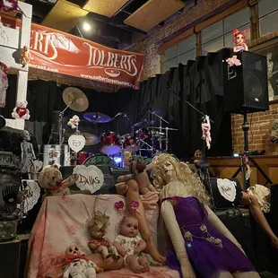 Dallas Cooper, an Alice Cooper tribute band's stage setup