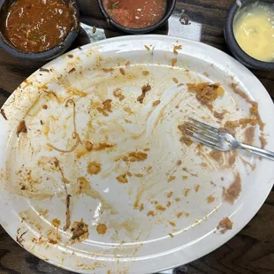 A beautiful cleaned plate