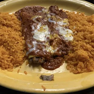 Beef enchiladas