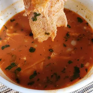 Some smaller cuts of tripe would be easier to manage.