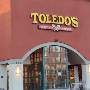 the front of the restaurant