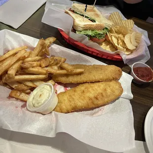 Fish &amp; Chips and BLT