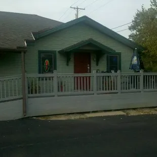 the front of the house