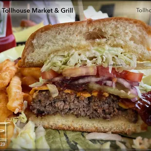 BBQ Bacon Burger ($15) - "Just okay." It could've used more BBQ sauce.