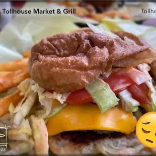 Senior Burger - ($9) We drove 40 minutes for this? WTH happened to the bun? Do seniors get the "old" buns because... Well, they're seniors?