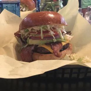 Avocado Bacon Cheeseburger