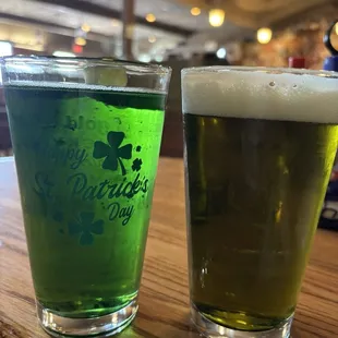 St Patrick's day green beer