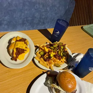 Super Burger and loaded Fries