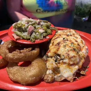 Smothered chicken breast