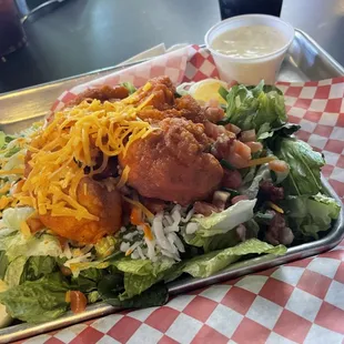 Small buffalo chicken salad