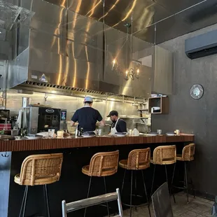 Bar and kitchen