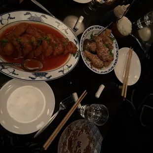 Fried fish and fried chicken - so good