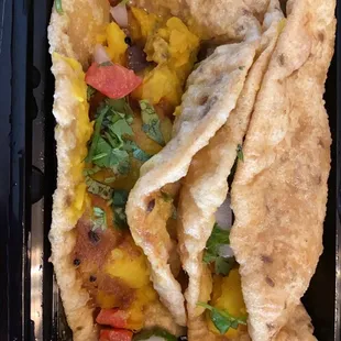 Chickpea taco