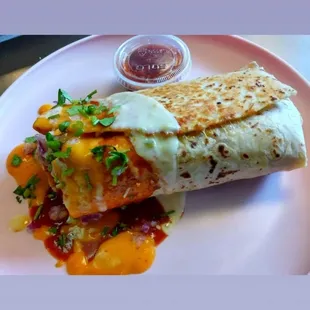 Spicy burrito