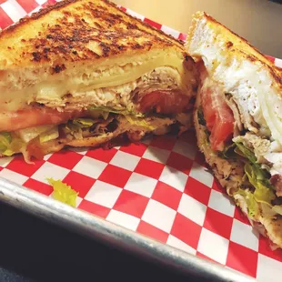 Asiago Club sub roasted chicken