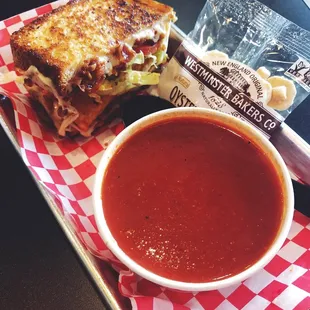 Asiago Club Melt with Classic Tomato Soup