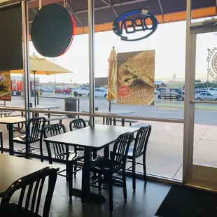 Indoor and out door seating