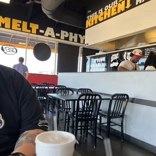 the interior of a restaurant