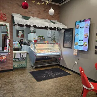 Adorable interior with a few tables for seating