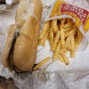 The Philly steak combo meal