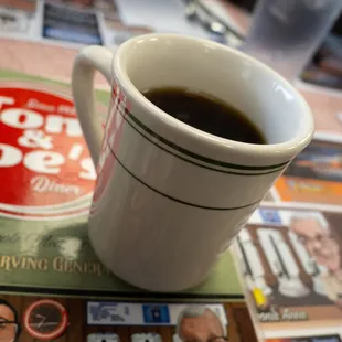 A small mug means your coffee won&apos;t get cold. No worries--they are quick to top it off!