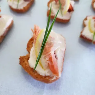 TLC Smoked Alaskan Salmon Bruschetta