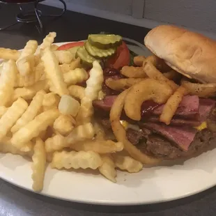 Bruiser. All burgers are fresh ground and hand pattied