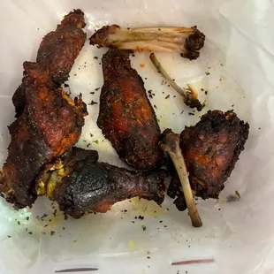 Burnt wings