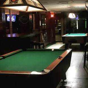 The pool tables are a popular option any night of the week!