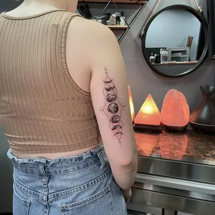 Moon tattoo