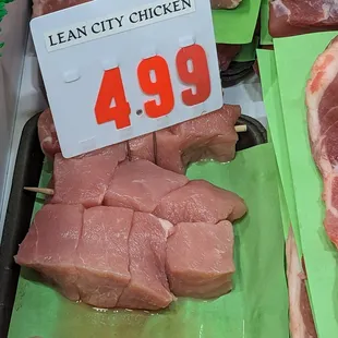 One of the few places to find City Chicken.