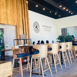 the interior of tom n toms