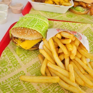 Chili Cheeseburger and Fries