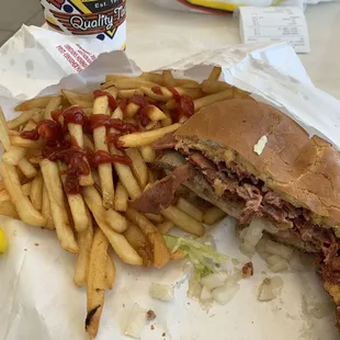 Colossal burger combo