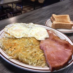 Ham Steak Breakfast