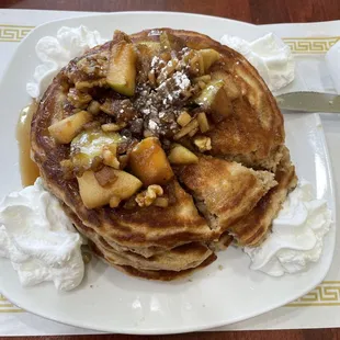 Apple walnut pancake