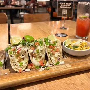 Lobster and shrimp tacos