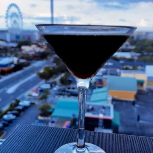 Espresso martini, my first, really good, tasty. Great view.