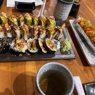 Spider Roll Dragon Roll Crab Lover roll Lion King