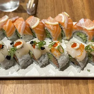 49ers roll (top) and romeo &amp; juliet roll (bottom)