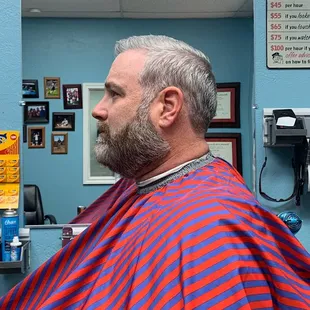 Beard and mustache service at Tom Sanchez Gentlemen&apos;s Cut 361-633-9355