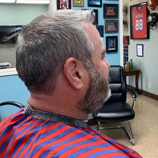 Beard and mustache service at Tom Sanchez Gentlemen&apos;s Cut 361-633-9355