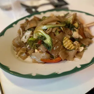 a plate of food on a table