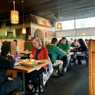 View from our booth table.