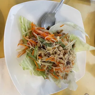 Thai Style Green Papaya Salad #4 Hot