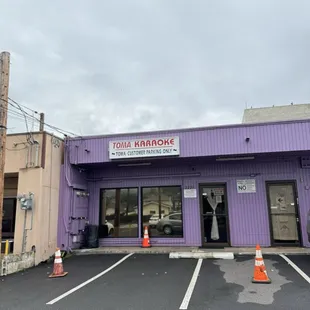 the front of the building